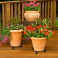 thumbnail image 3 of Yooshoverk Heavy Duty Plant Caddy with Locking Wheels - 14 Inch Round Iron Plant Saucer, 330lb Capacity Rust-Proof Stand for Outdoor/Indoor Flower Pots & Furniture Moving, 3 of 9