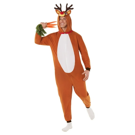 Morph Reindeer Onesie Adult Reindeer Costume Adult Rudolf Onesie Deer Onesie Adult Rudolf Onesie Adult Men Women M