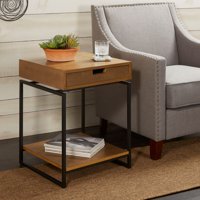 Better Homes & Gardens Juno Natural Wood End Table With Drawer