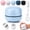 Light Blue, variant on Portable Mini Desk Vacuum Cleaner, Handheld Mini Vac with USB Recharge & Brush for Keyboard Dust, Computer, Car Interior, Desk Clutter
