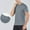 Gray, variant on Dianli Activewear Running Men's Solid Color Stretch Short Sleeve Round Neck Performance Top Casual Fashion Elastic Breathable Quick-Dry Slim-Fit Running Fitness Tee Workout Training