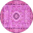 thumbnail image 1 of Ahgly Company Indoor Round Persian Pink Traditional Area Rugs, 6' Round, 1 of 4