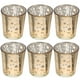 thumbnail image 1 of Juego de 6 portavelas de cristal con diseño para velas de té., 1 of 7