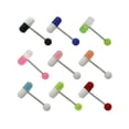thumbnail image 1 of Barbell Tongue Ring with Pill Design Replacement Bead, 1 of 6