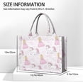 thumbnail image 3 of Large Capacity Tote Bag,Princess Unicorn Pattern Handbag Fashion Luxury Tote Bag,15.7"x13"x 5.1" Inches,Laptop Compatible, 3 of 6