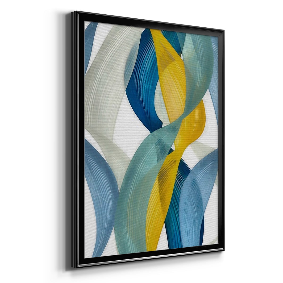 Horizontal Bands II Premium Framed Print, in Gold, Black, or Silver - Ready to Hang
