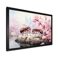 thumbnail image 4 of Designart "Red Ants Amid Pink Blossoms And Pastels" Animals Ant Picture Framed Canvas Wall Art, 4 of 5