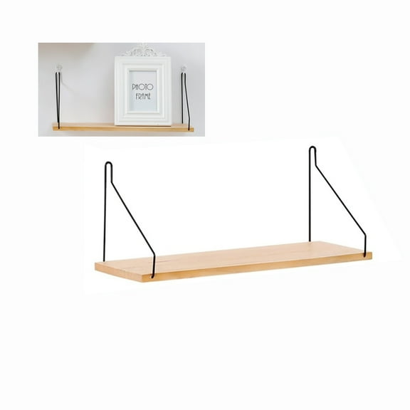 KEINXS Floating Shelves Wall Mounted , Rustic Wood Wall Hanging Shelves , Storage Shelves for Bedroom, Living Room, Bathroom, Kitchen, Office Decor