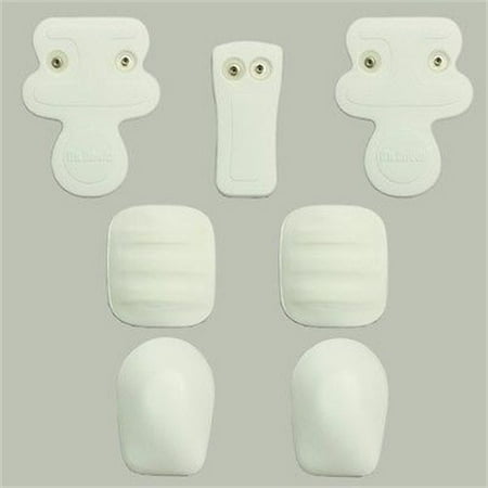Youth 7 Piece Pad - McDavid 610 McLite Youth Seven Piece Snap-In Pad Set White-Youth Set