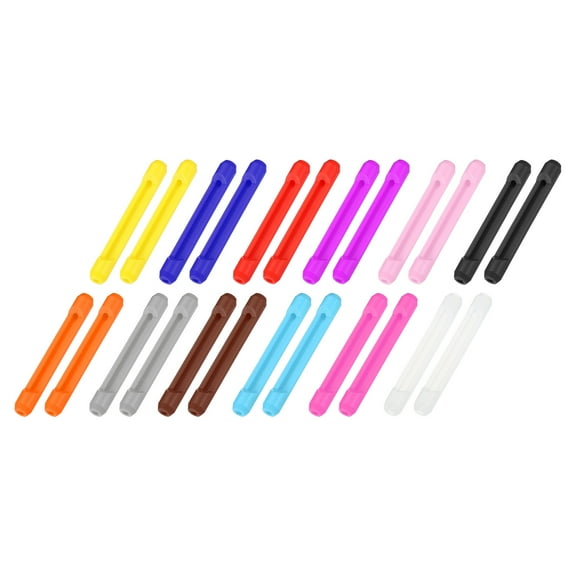 Uxcell Glasses Temple End Tips Eyeglass Arms Legs Replacement Ear Sock Pieces Anti Slip Tube Sleeve 12 Colors 12 Pair