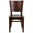 thumbnail image 4 of Flash Furniture Chaise de Restaurant Dentelle en Noyer, 4 of 4