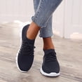 thumbnail image 5 of Xinyolin Women Casual Walking Sneakers Lace Up Soft Shoes Mesh Breathable Shoes Trainers, 5 of 8