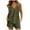 Army Green, variant on Besolor Womens Pajama Sets Summer Casual V Neck Sleeveless Shirts and Shorts Sets Sleepwear with Pockets