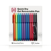 Staples TRU RED Retractable Quick Dry Gel Pens Fine Point 0.5mm Asst TR54491