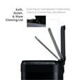 thumbnail image 4 of Home Zone Living 13 gal/50 Liter Kitchen Garbage Can Stainless Steel, Black, 4 of 15