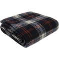 thumbnail image 6 of 24 Pack Bulk Plaid Sherpa Fleece Throw Blankets 50 x 60 for Wedding Guests, Homeless, Pets | Plaid Fleece Throw Blankets Bulk, 6 of 10