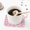 thumbnail image 6 of Kdxio Cute Cat Funny Coasters,4 Pcs Leather Coasters,Housewarming Gifts,Protect Furniture from Water Marks Scratch and Damage, 6 of 8