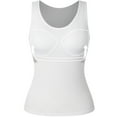 thumbnail image 3 of MISS MOLY Tank Tops for Women Basic Camisole with Built in Bra Casual Wide Strap Sleeveless Layer Vests, 3 of 6
