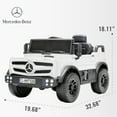 thumbnail image 7 of BKIRNP 12V Ride on Toys Electric Car,Licensed Mercedes-Benz Unimog w/Parent Remote Control,Age for 1-4 Boys,Girls,Kids,White, 7 of 7