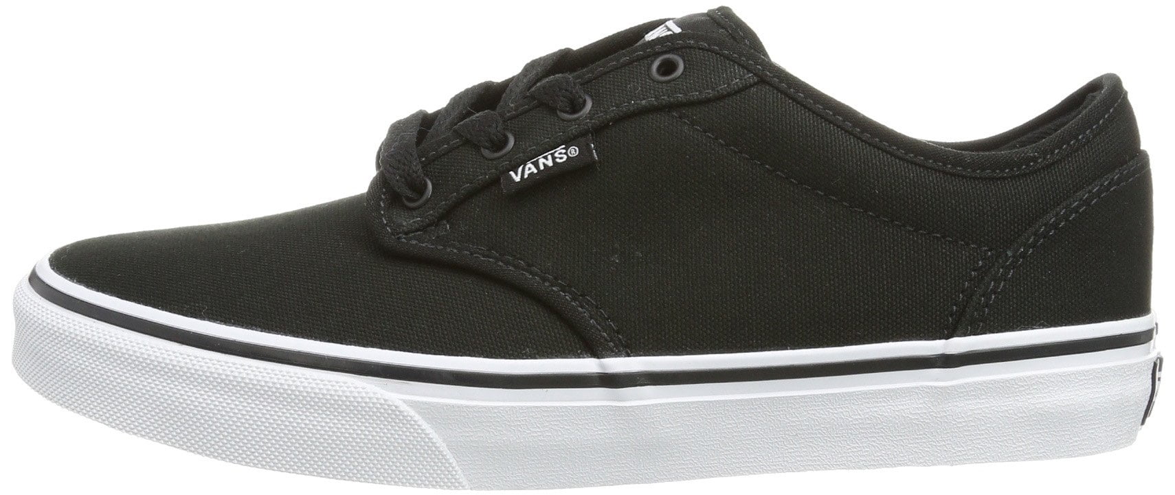 vans junior atwood leather trainer black