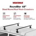 thumbnail image 3 of Yakima RoundBar Small 48” Steel Round Roof Rack System Crossbars, Set of 2, 3 of 8