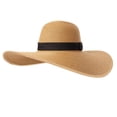 thumbnail image 5 of Beach Hat Womens Wide Brim Straw Hat Big Floppy Foldable Roll up Cap Beach Sun Hat Khaki by Baberdicy, 5 of 6