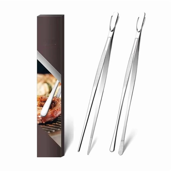 Kitchen Tweezers for Cooking Tweezers Stainless Steel Pasta Tweezer Tongs Culinary Cooking Tongs Tweezers for Chef Cooking Tools