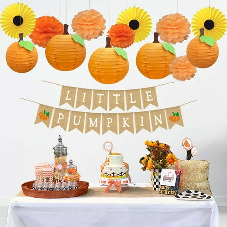 Fall Home Decor Birthday Party Decorations Little Baby Pumpkin 1st Shower Autumn Class School Office Canada - 1st Birthday Decorations At Home