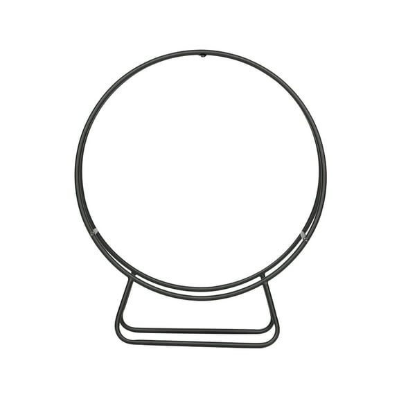 Black Sand Pattern Single Layer 4 Feet Long 24 Inches High With Arrow Style Indoor And  outdoor iron fireplace firewood stand