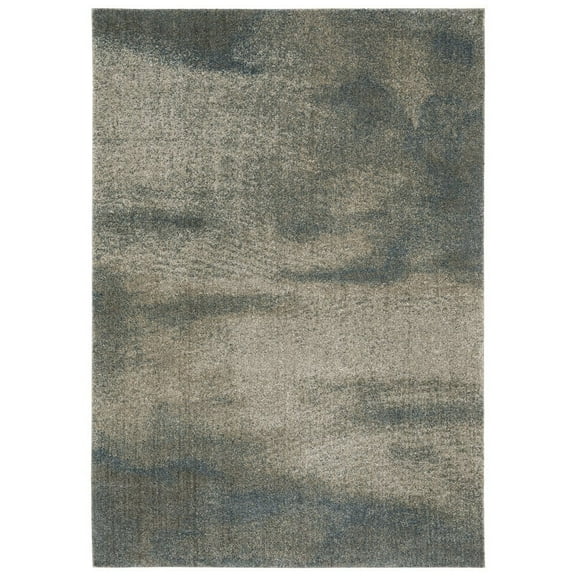 Oriental Weavers Alton Area Rug - 5562V - 9'10" x 12'10" - in Gray/ Teal - Modern Industrial Style, Stain Resistant, Family and Pet Friendly , Family, Dining, Living Room Rug