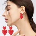 thumbnail image 1 of Pendientes de San Valentín, pendientes de San Valentín para mujer, regalos de San Valentín para ella, pendientes de corazón para mujer, joyería de moda para adolescentes, niñas y adolescentes, pendien, 1 of 7