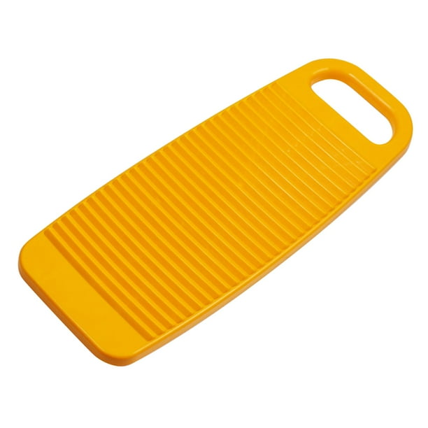 Tabla de lavar ropa portátil y gruesa para lavandería y dormitorio amarillo