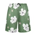 thumbnail image 2 of Men's Pajama Shorts Bottoms with Pockets Soft Lightweight Lounge Sleep Wear Beautiful Abstract Flowers, 2 of 6