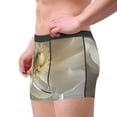 thumbnail image 2 of Honeii Elegant Ivory Flower Print Mens Boxer Briefs Breathable,Boxer Brief for Men, Moisture-Wicking Underwear-Large, 2 of 5
