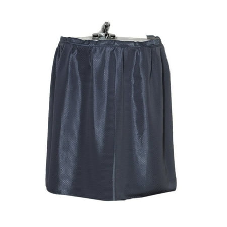 Sink Skirt - Fabric Bathroom Dobby Sink Skirt/Drape - Slate Blue