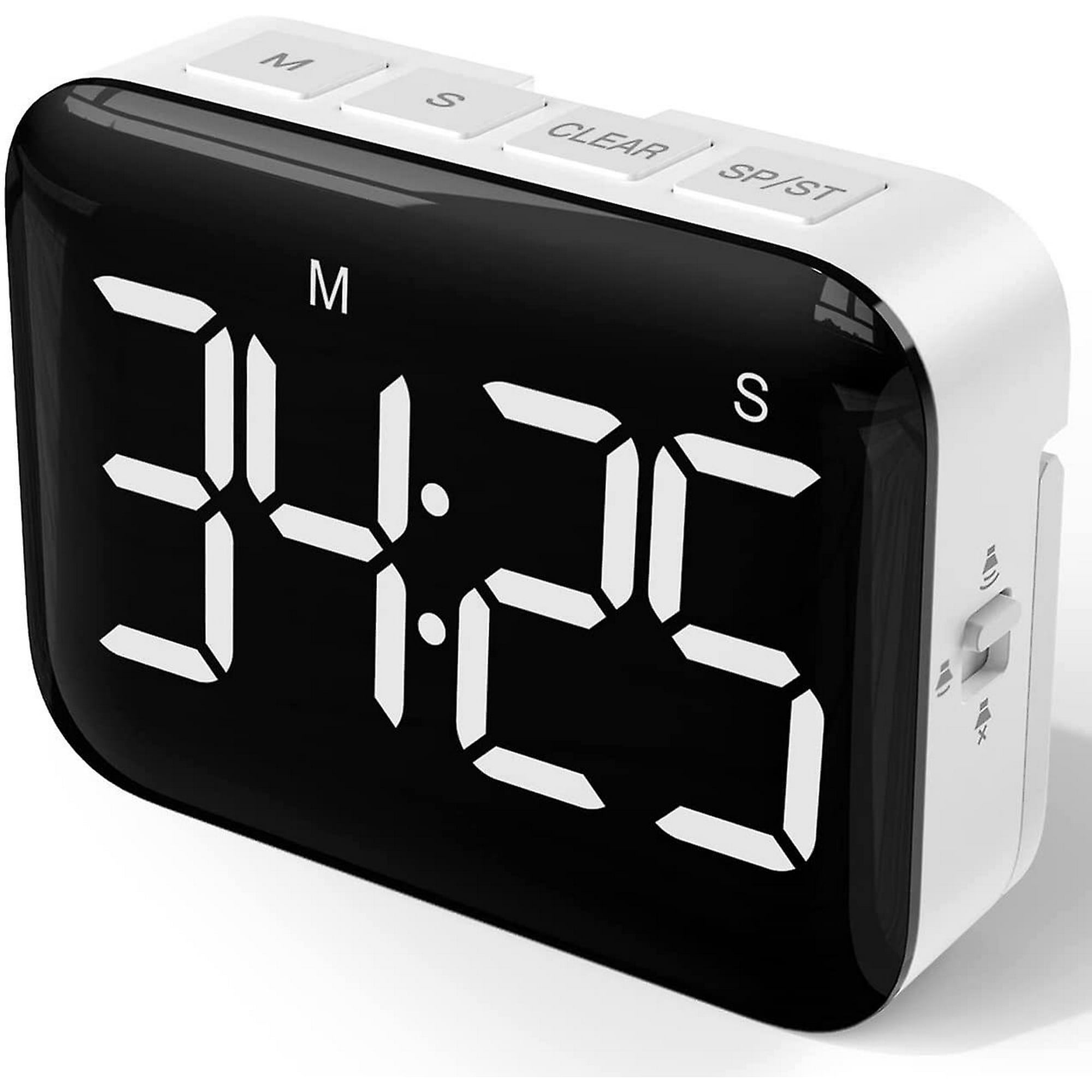 Digital Kitchen Timer 4 Inch Large LED Display Magnetic Timer with Adjustable Brightness and Sound Stopwatch Timer