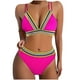 thumbnail image 1 of Traje de baño para mujer, bikini de tirantes sin espalda de color liso para mujer, trajes de baño para mujer, conjuntos de bikini para mujer, trajes de baño de bikini para mujer, 1 of 3