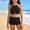 Black, variant on Big Girls Two Pieces Swimsuits Straps Tropical Style Bikini Sets Solid Color Lightweight Bathing Suit Training Swimsuit Swimwear For Girls,Mint Green,15-16Y