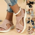 thumbnail image 1 of TrendOFT Sandales à Semelle Anatomique pour Femmes à Talon Compensé pour Tenue Habillée Confortable Été Plateforme Décontractée Robe Sandale Plateforme Femme Gris 41, 1 of 9