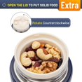 thumbnail image 4 of wqlpp-17oz Thermo pour Aliments Chauds, Récipient à Lunch Isolé avec Cuillère Pliante QB - Bleu Nuit, 4 of 4