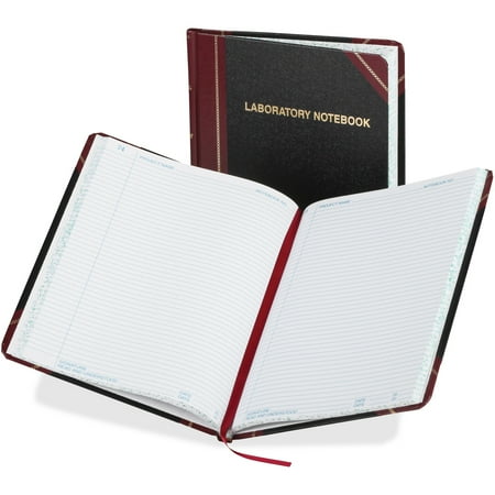 - Boorum & Pease Laboratory Notebook, Black/Red