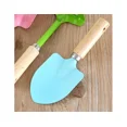 thumbnail image 3 of Herramientas de jardinería de color caramelo para niños, mini paleta de metal con mango de madera, rastrillo y pala para jardinería, 3 piezas (color: como se muestra, tamaño: talla única), 3 of 5