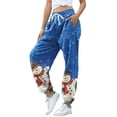 thumbnail image 1 of Pantalones deportivos de colores, pantalones deportivos estampados, pantalones de jogging suaves de cintura alta, pantalones de mujer de apariencia llamativa, 1 of 5