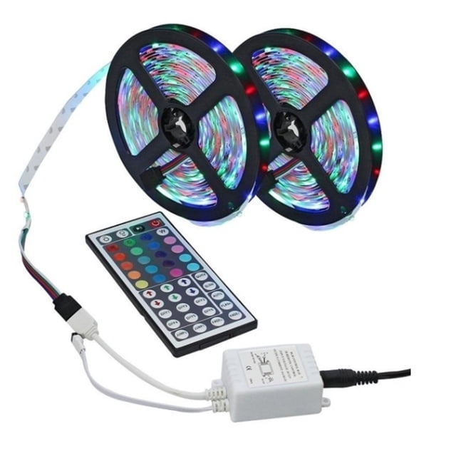 Barra de luz que cambia de color RGB con tira LED flexible de 5/10/20M con control remoto IR