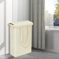 thumbnail image 4 of Cesto de ropa sucia Perfecl plegable portátil Gran capacidad tapa desmontable beige, 4 of 8
