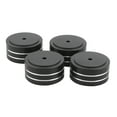 thumbnail image 2 of 4 soportes de aislamiento para altavoces HIFI de aluminio de 40 x 20 mm para tocadiscos (negros), 2 of 8
