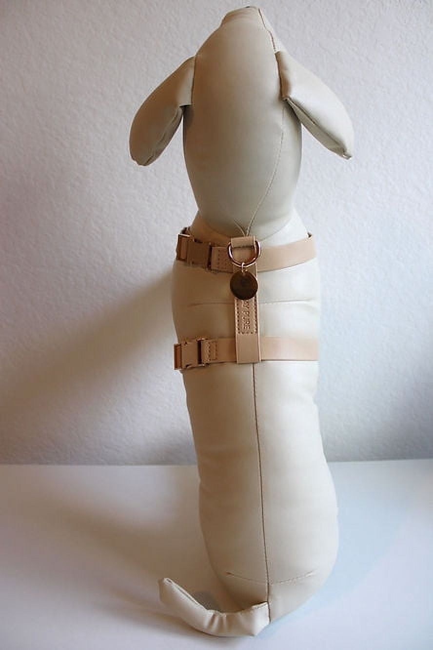 Dalisay Pure Vegan Leather Tan Dog Harness