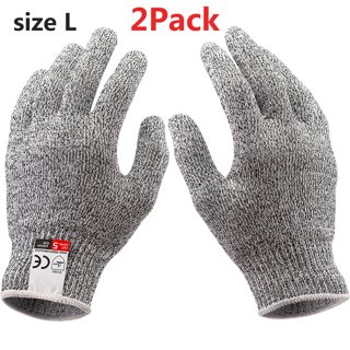 Metal Chainmail Gloves, Non-Slip Wear-Resistant Food Safety Cut-Resistant  Gloves, Class 9 Protective Safety Work Gloves (Size : 1PCS/XS)