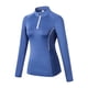 thumbnail image 3 of MHFRRA Traje de Yoga Ajustado de Manga Larga y Alta Elasticidad para Mujer, Ideal para Fitness y Yoga. Azul Claro, 3 of 4