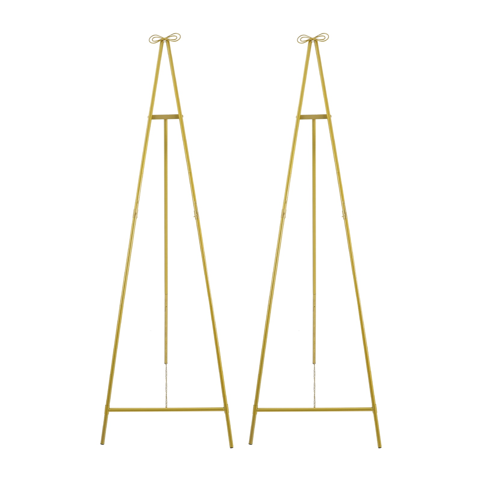 Wildnix Gold Roadway Wedding Stand, Triangular Display Easel, Adjustable Tilt and Hook, Perfect for Wedding Decorations and Events